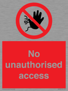 No unauthorised access